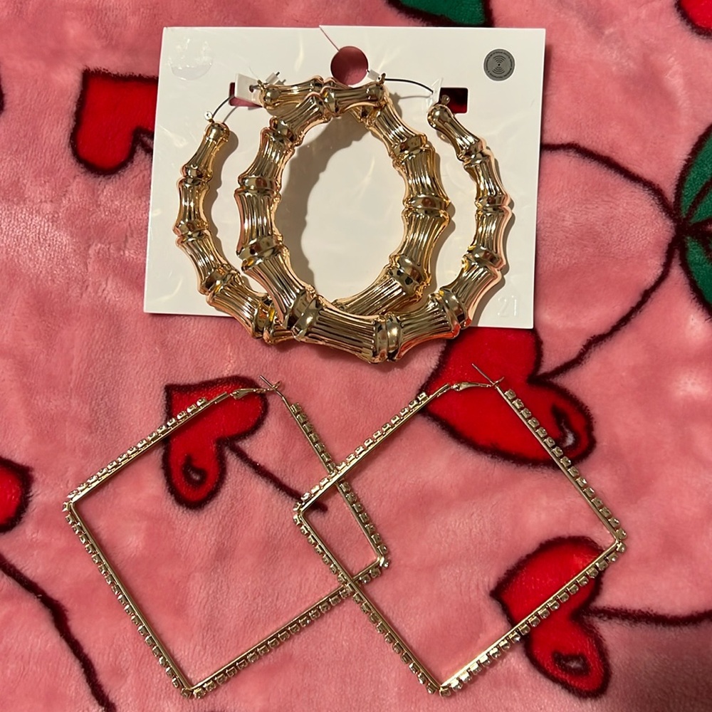 Forever21 hoops round and square!